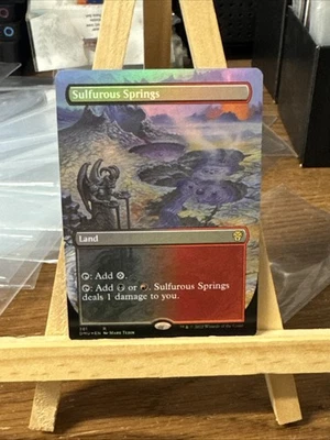 MTG *Sulfurous Springs Borderless Foil X1* (NM) Dominaria United Magic - Image 1 of 2