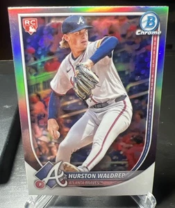 2025 Bowman Chrome Hurston Waldrep RED ROOKIE Redemption Atlanta Braves RC #61 - Picture 1 of 2