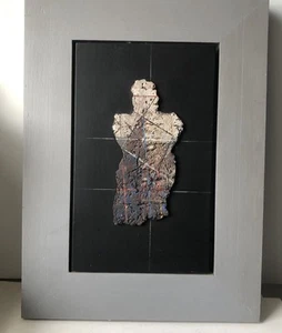 Abstract Man Figure Painting Signed by Artist Rimas Čiurlionis  12,5”x 17” - Picture 1 of 5