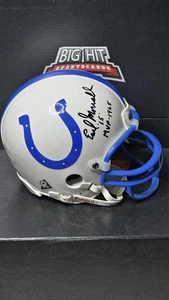 MINI CASCO BALTIMORE COLTS FIRMADO POR EARL MORRALL MVP INSCRIPCIÓN AUTO - Imagen 1 de 2