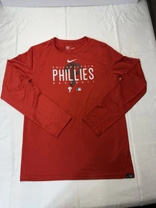 Philadelphia Phillies Nike Dri-FIT Long Sleeve Tee (Youth XL / 18-20) - Picture 1 of 5