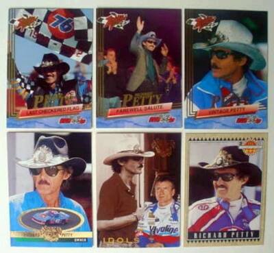 Richard Petty 1992 Maxx #30 1993 Wheels Rookie Thunder 1995 Select 6 Card Lot - Image 1 of 4