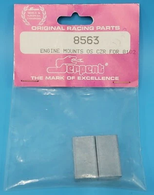 Vintage Serpent 8563 Engine Mounts OS CZR For 8102 RC Nitro Race Car Part  - Image 1 of 2