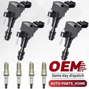 ✅4X Ignition Coil & IRIDIUM Spark Plug for 07-14 Chevrolet Malibu 2.4L UF491 - Picture 1 of 12