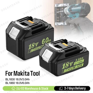 Batería de repuesto LED 15 piezas 18V 6,0AH para Makita Li-ion BL1830 BL1860 - Imagen 1 de 12