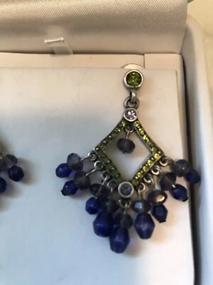 Chicos紫色$绿石吊坠耳环 — 第 1/4 张图片