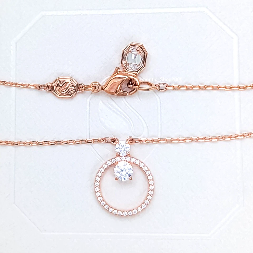 Swarovski Constella Pendant Pavé Round Cut White Rose Gold-Tone Plated 5692266