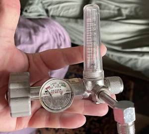 Metal Steampunk Chrome Air Gauge Tool Part - Picture 1 of 12