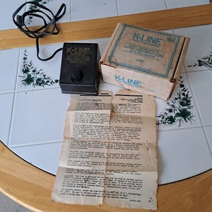 K-Line Model K-950 120VAC 50/60Hz Train Transformer With Instructions Vintage - Picture 1 of 6