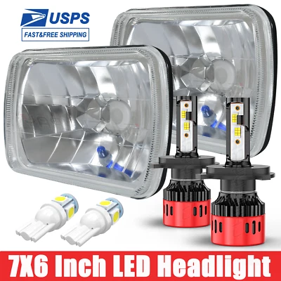 For Freightliner MT55 1999-2012 2013 2014 2015 2016 Pair 5x7" 7x6" LED Headlight - Image 1 of 4