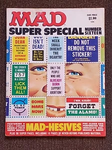 MAD MAGAZINE SUPER SPECIAL NUMBER SIXTEEN 16 no stickers - Imagen 1 de 6