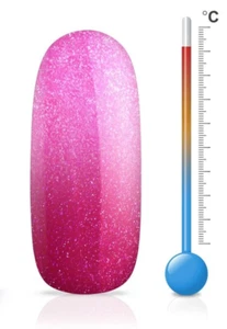 Jolifin LAVENI Shellac - Thermo raspberry-pink sparkle 12ml #S759 - Bild 1 von 6