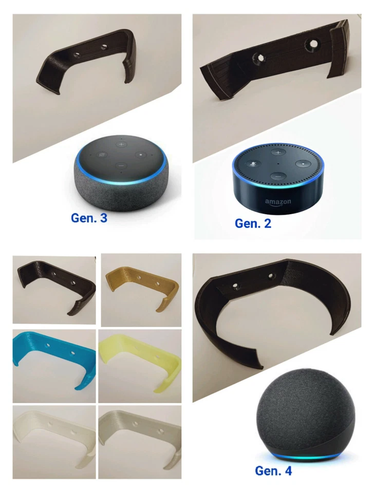 Amazon Echo Dot Halterung | Gen.2 | Gen.3 | Gen.4 | Gen.5 | Wandhalterung | - Bild 1 von 1