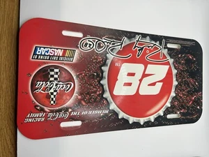 Wincraft NASCAR Ricky Rudd 28 Coca Cola Plastic License Plate - Picture 1 of 2