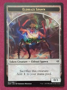 Magic The Gathering DUEL DECKS ZENDIKAR VS ELDRAZI SPAWN 077 token card MTG - Picture 1 of 2
