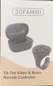 Sofamira Tik Tok Video And Music Remote Control Ring. D02 Model Black - Picture 1 of 5