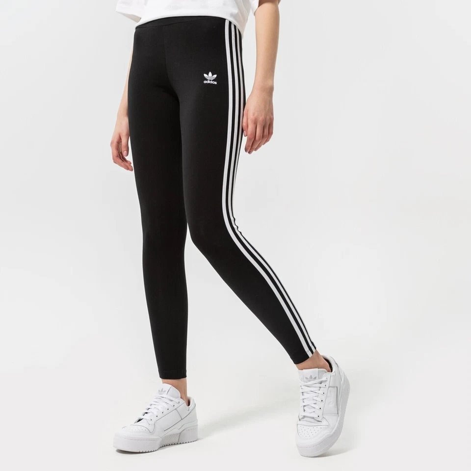 Adidas Womens Originals 3-Stripes Tights HD2350 XS (23x29) Black