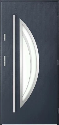 Modern Front Entry Door, Choice of Sizes & Colours, Globarro PS PO1, Metal - Image 1 of 4