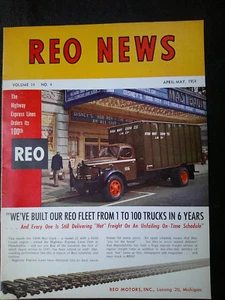 REO News Truck Trade Magazine Apr-May 1954 Calgary 1926 REO Truck Original 16 pg - Picture 1 of 3
