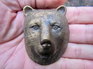 Vintage BRAUNBÄR Gürtelschnalle 1978 Kodiak SPEC Grizzly 3D SELTEN Sehr guter Zustand + - Bild 1 von 4