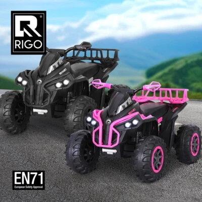 12V Kids Ride On Car ATV Rigo Electric Quad Motorbike Storage Rack Toys - image 1 of 4
