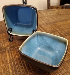 Threshold Elemental Ocean Soup Cereal Bowls - Stoneware x 2 - Picture 1 of 4