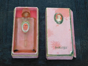 1920's Antique DuBarry Richard Hudnut Perfume Bottle Dauber & Box Empty Bottle - Picture 1 of 3
