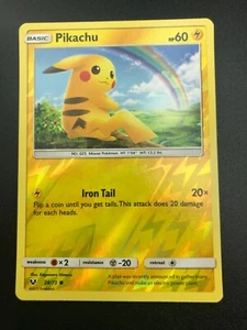 Pikachu 28/73 Reverse Holo SM Shining Legends Pokemon TCG Card NM 2017 - Picture 1 of 2