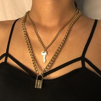 double g key necklace