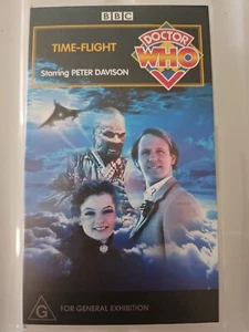 Doctor Who - Time-Flight - Peter Davison - RARE VHS - BBC - Picture 1 of 3