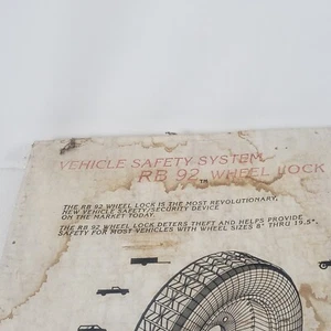 Wheel Lock Universal Security Tire Lock Immobilizer SEALED BOX USA 8-19.5" Wheel - Bild 1 von 17