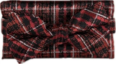 Pajarita Stacy Adams para hombre pañuelo rojo plata negro patrón pata de gallo 2,5" de ancho Foto 1 de 4