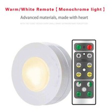 Dimmable LED Under Cabinet Lighting, Wireless LED Puck Lights Lamp with Remote