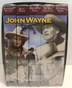 John Wayne Collectors Series (VHS, 1997) 5 VHS Cassette Set Brand New Sealed - Picture 1 of 6