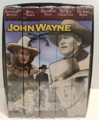 John Wayne Collectors Series (VHS, 1997)  5 VHS Cassette Set Brand New Sealed - Image 1 of 4