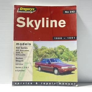 Gregory's Automotive Nissan Skyline R31 series 1986/1991 Service Repair Manual - Picture 1 of 7