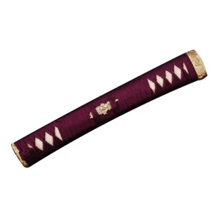 JP Katana Tsuka Hardwood Real Rayskin Handle SIlk ito Brass Menuki Kashira - Picture 1 of 1