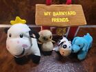 My Barnyard Friends - grange - vache - 2 chiots - coq - peluche bébé - jeu tout-petit