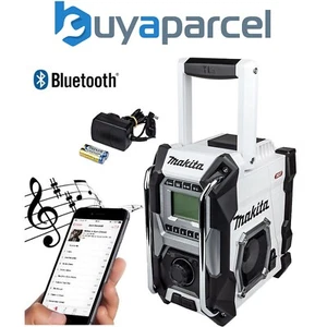 Makita Job Site Bluetooth Radio MR002GZ01 White LXT 18V 40v Max AM FM XGT Bare - Picture 1 of 8