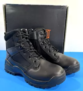 NIB 6.5 REGULAR WOMENS 5.11 TACTICAL 12404ABR ATAC 2.0 SIDE ZIP 6" BOOTS BLACK - Picture 1 of 7