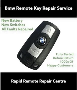 Repair service for BMW 1 E87 3 E90 E91 5 E60 6 E63 X3 X5 Z4 E89 remote key fob - Picture 1 of 1