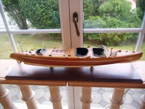 Modellschiff " Sportboot " Holz /Metal / Maritime - Bild 1 von 9