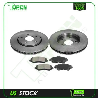 For 2011-2013 Dodge Journey 3.6L Front Ceramic Brake Pads And Disc Rotors - Изображение 1 из 4