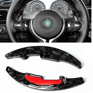 Forged Carbon Fiber Steering Wheel Shift Paddle Extension For BMW M2 M3 M4 M5 M6 - Picture 1 of 8