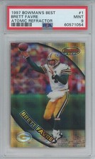 1997 Bowman’s Best Brett Favre Atomic Refractor PSA 9 #1