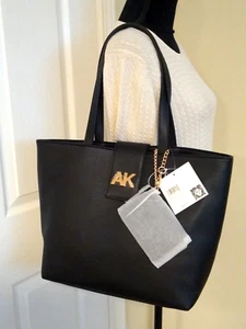 Anne Klein Borsa da donna con custodia per carte borsetta nera nuova $88 (RT004K) - Foto 1 di 9