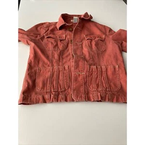 Anthropologie Tüll zugeschnitten orange Jeans Jacke Gr. M - Bild 1 von 5