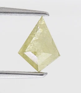 Natural Fancy Diamond 0.69Ct Yellow Color Kite Step cut Diamond For Necklace - Picture 1 of 11