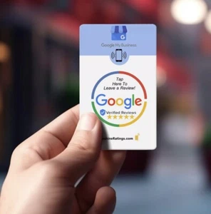 1 CONFEZIONE Google Review Tap Card NFC (Contactless, Wireless) Ottieni Recensioni Digitalmente - Foto 1 di 7