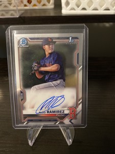 2021 Bowman Chrome Aldo Ramirez 1st Prospect Auto #CPA-ARA Red Sox E746
